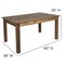 Flash Furniture Farm Table, 4 Chair Cushions Set, 60"x38" XA-FARM-18-GG - alternate 10